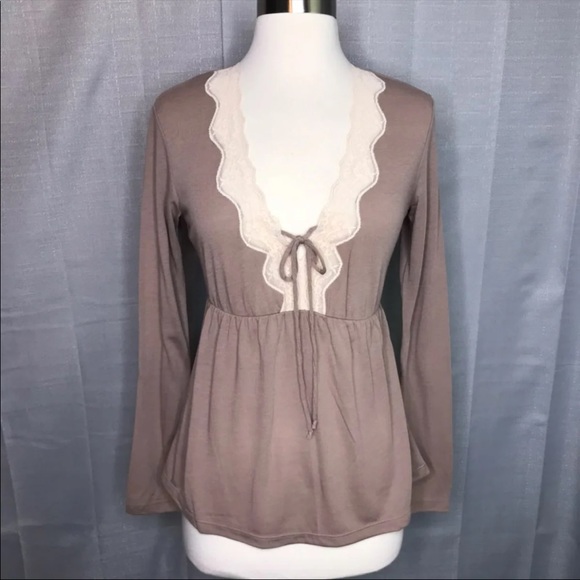NWT Eberjey Lady Godiva Long Sleeve Tee - Picture 4 of 5